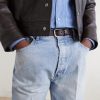 2cm Logo-Embellished Leather Belt - OU