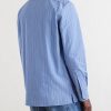 Logo-Embroidered Striped Cotton-Poplin Shirt - BK Logo-Embroidered Striped Cotton-Poplin Shirt - BK