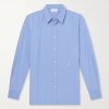 Logo-Embroidered Striped Cotton-Poplin Shirt Logo-Embroidered Striped Cotton-Poplin Shirt