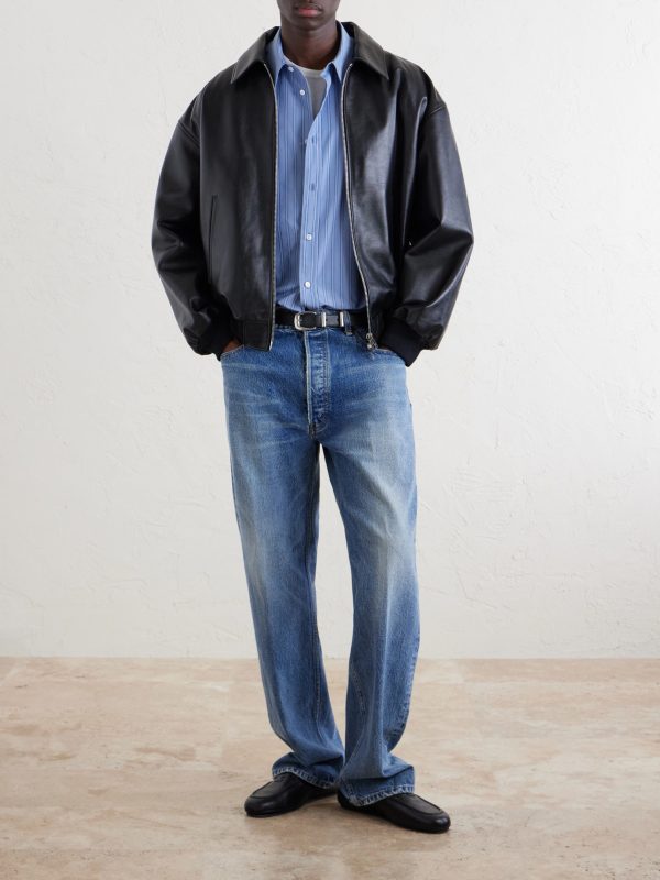 Logo-Embroidered Striped Cotton-Poplin Shirt - OU Logo-Embroidered Striped Cotton-Poplin Shirt - OU