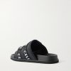 Logo-Jacquard Canvas Sandals - BK