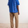 Camp-Collar Logo-Print Cotton-Taffeta Shirt - BK