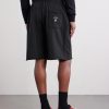 Straight-Leg Logo-Embroidered Cotton-Jersey Shorts - BK Straight-Leg Logo-Embroidered Cotton-Jersey Shorts - BK