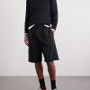 Straight-Leg Logo-Embroidered Cotton-Jersey Shorts - OU Straight-Leg Logo-Embroidered Cotton-Jersey Shorts - OU