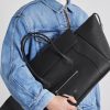 Luggage Full-Grain Leather Tote Bag - E2