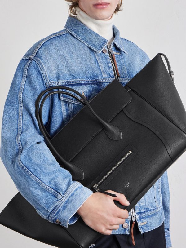 Luggage Full-Grain Leather Tote Bag - E2