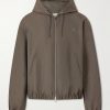 Hooded Triomphe-Embroidered Cotton-Blend Jacket Hooded Triomphe-Embroidered Cotton-Blend Jacket