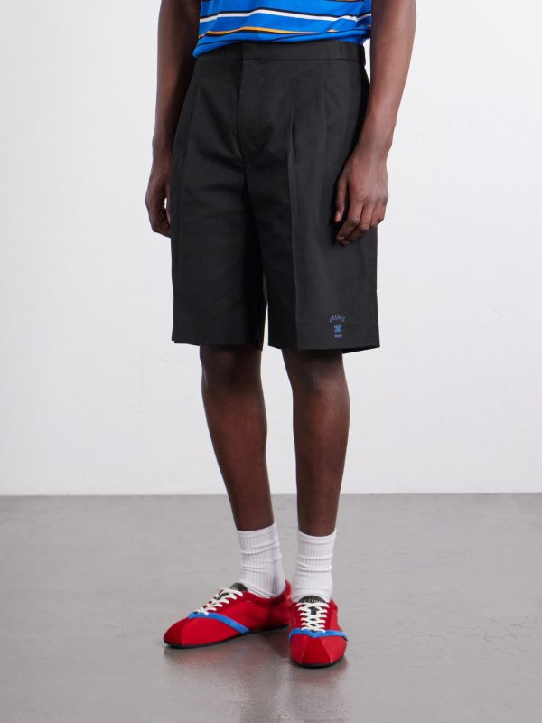 Straight-Leg Logo-Embroidered Cotton and Linen-Blend Shorts - FR Straight-Leg Logo-Embroidered Cotton and Linen-Blend Shorts - FR