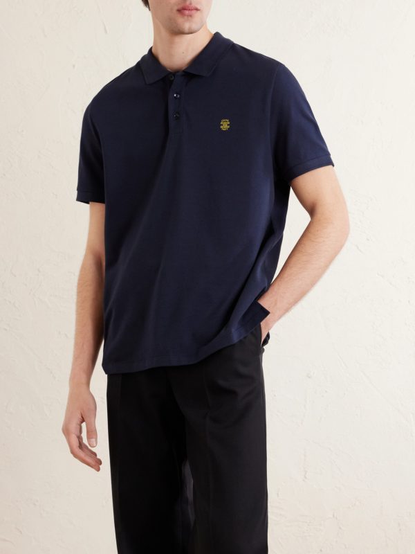 Logo-Embroidered Cotton-Piqué Polo Shirt - FR