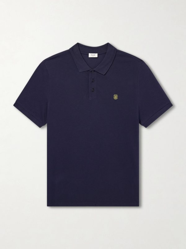 Logo-Embroidered Cotton-Piqué Polo Shirt