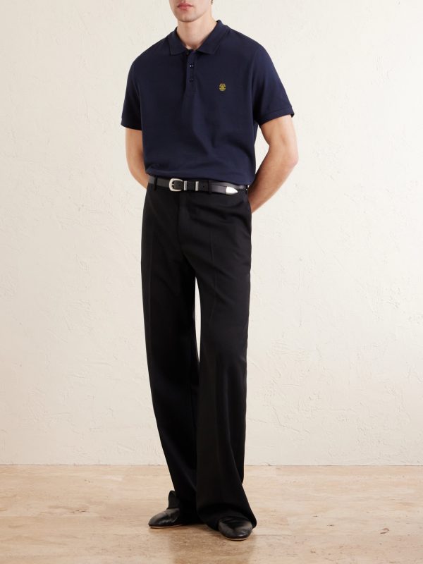 Logo-Embroidered Cotton-Piqué Polo Shirt - OU