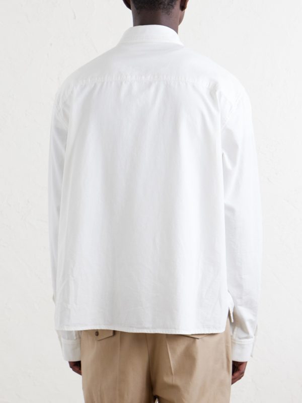 Logo-Embroidered Cotton-Twill Shirt - BK