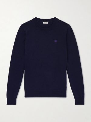Embroidered Wool-Blend Sweater