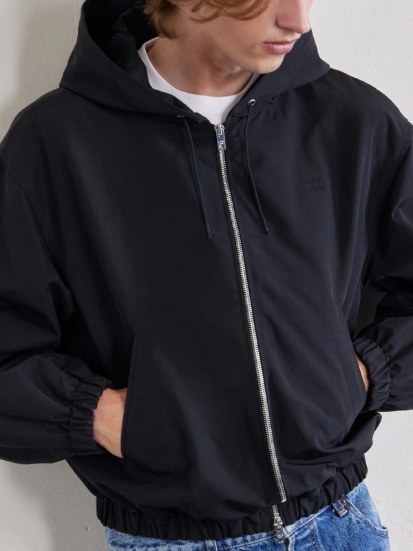 Logo-Embroidered Cotton-Blend Jacket - CU Logo-Embroidered Cotton-Blend Jacket - CU