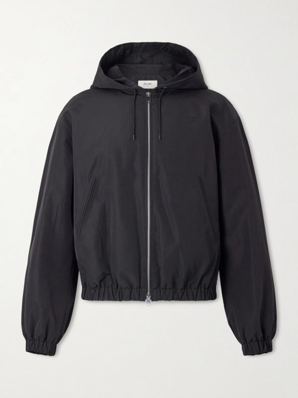 Logo-Embroidered Cotton-Blend Jacket Logo-Embroidered Cotton-Blend Jacket