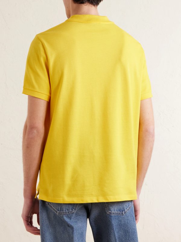 Logo-Embroidered Cotton-Piqué Polo Shirt - BK