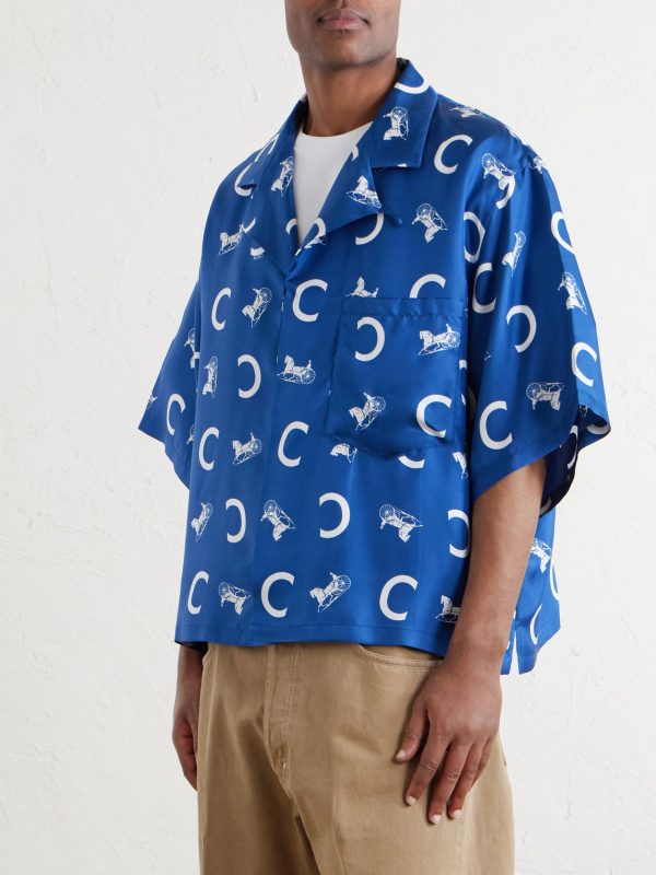 Scout Camp-Collar Printed Silk-Twill Shirt - FR Scout Camp-Collar Printed Silk-Twill Shirt - FR