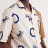 Convertible-Collar Printed Cotton-Poplin Shirt - CU Convertible-Collar Printed Cotton-Poplin Shirt - CU