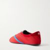 Velvet, Suede and Leather-Trimmed Stretch-Knit Sneakers - BK Velvet, Suede and Leather-Trimmed Stretch-Knit Sneakers - BK