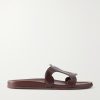 Triomphe Logo-Embossed Leather Slides Triomphe Logo-Embossed Leather Slides