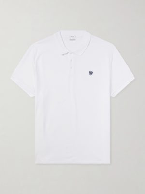 Logo-Embroidered Cotton-Piqué Polo Shirt Logo-Embroidered Cotton-Piqué Polo Shirt