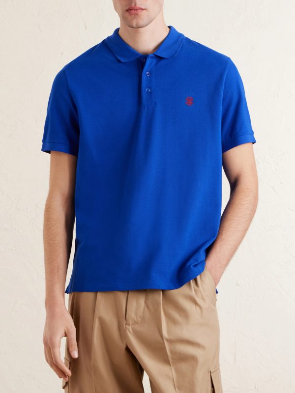 Logo-Embroidered Cotton-Piqué Polo Shirt - FR