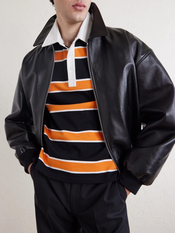 Striped Cotton-Jersey Polo Shirt - CU Striped Cotton-Jersey Polo Shirt - CU