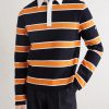 Striped Cotton-Jersey Polo Shirt - FR Striped Cotton-Jersey Polo Shirt - FR