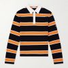 Striped Cotton-Jersey Polo Shirt Striped Cotton-Jersey Polo Shirt