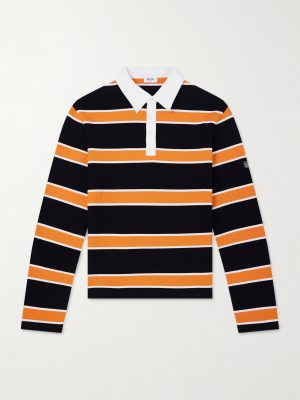 Striped Cotton-Jersey Polo Shirt