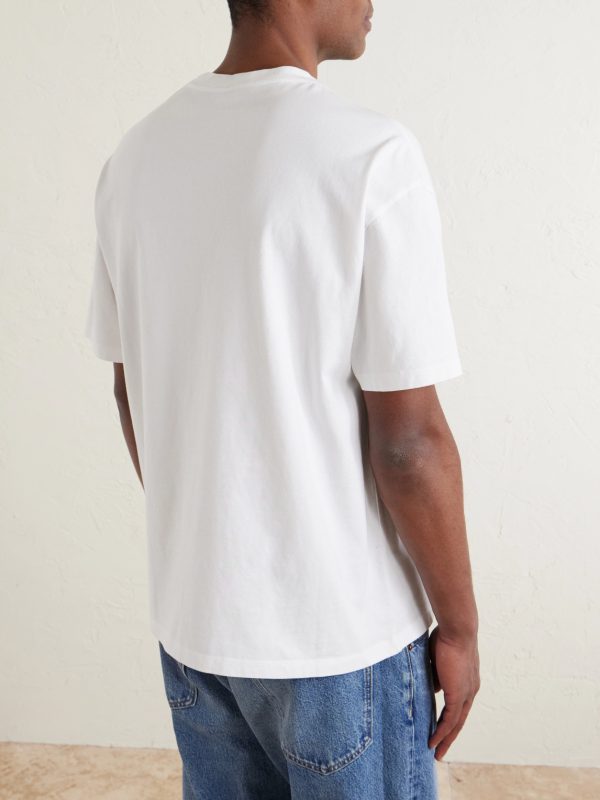 Logo-Embroidered Cotton-Jersey T-Shirt - BK