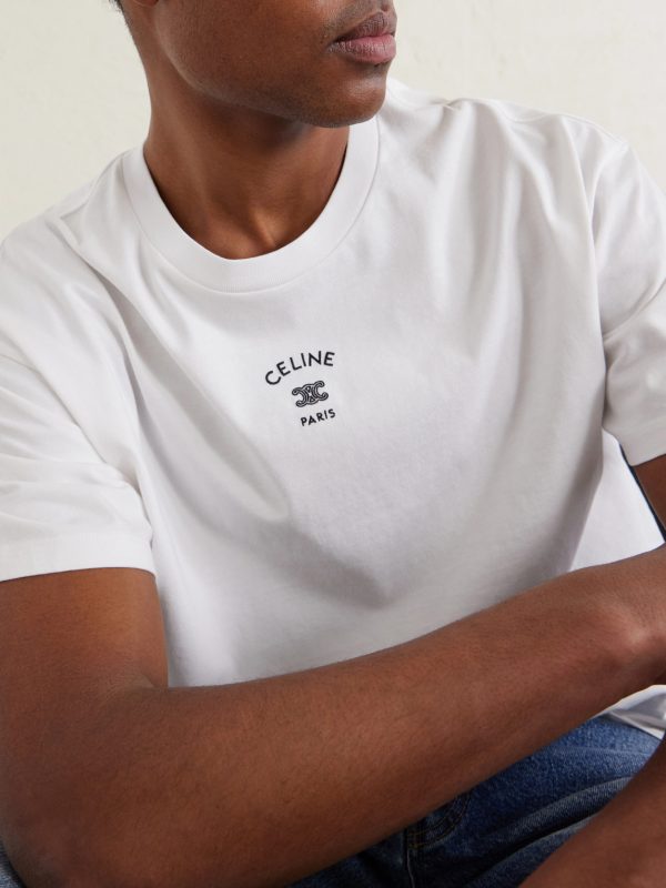 Logo-Embroidered Cotton-Jersey T-Shirt - CU