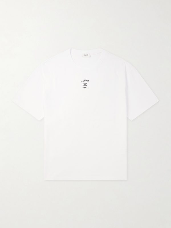 Logo-Embroidered Cotton-Jersey T-Shirt