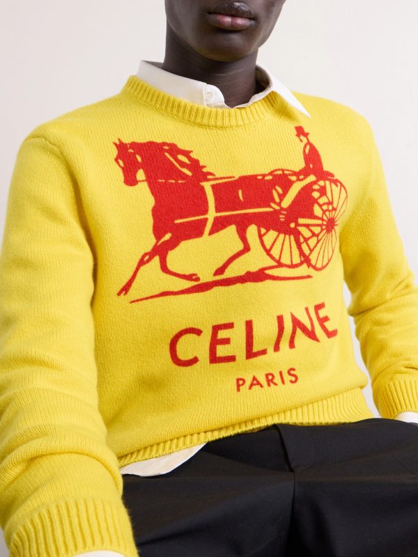 Cropped Logo-Intarsia Cashmere Sweater - CU Cropped Logo-Intarsia Cashmere Sweater - CU