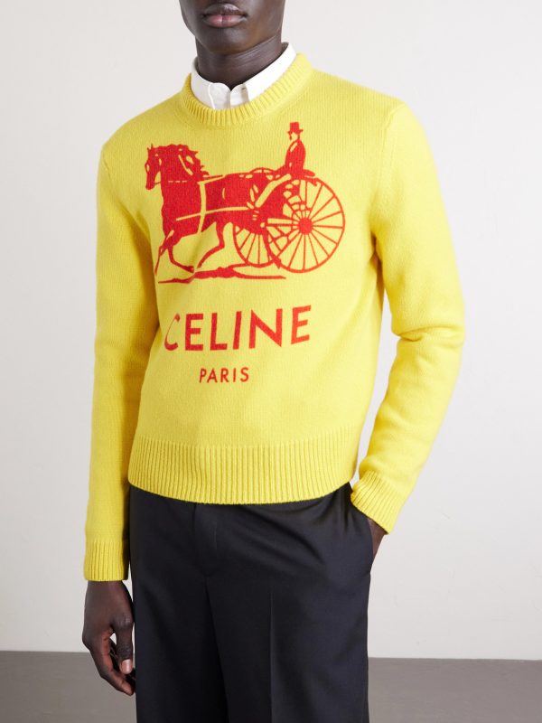 Cropped Logo-Intarsia Cashmere Sweater - FR Cropped Logo-Intarsia Cashmere Sweater - FR