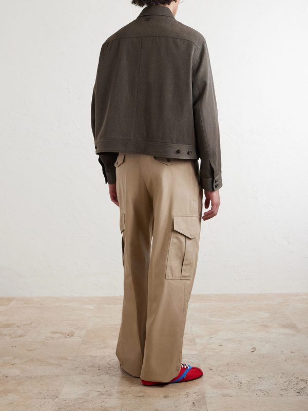 Virgin Wool-Gabardine Blouson Jacket - BK