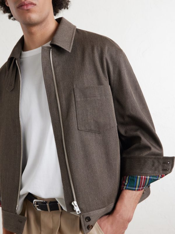 Virgin Wool-Gabardine Blouson Jacket - CU