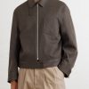 Virgin Wool-Gabardine Blouson Jacket - FR