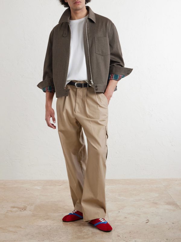 Virgin Wool-Gabardine Blouson Jacket - OU