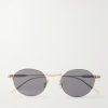 Round-Frame Gold-Tone Sunglasses Round-Frame Gold-Tone Sunglasses