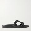 Triomphe Logo-Embossed Leather Slides Triomphe Logo-Embossed Leather Slides
