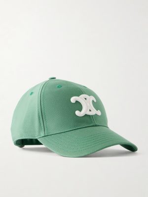 Triomphe Logo-Appliquéd Cotton Gabardine Baseball Cap Triomphe Logo-Appliquéd Cotton Gabardine Baseball Cap