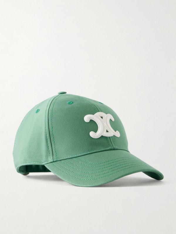 Triomphe Logo-Appliquéd Cotton Gabardine Baseball Cap Triomphe Logo-Appliquéd Cotton Gabardine Baseball Cap