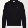 Silk and Cotton-Blend Polo Sweater Silk and Cotton-Blend Polo Sweater