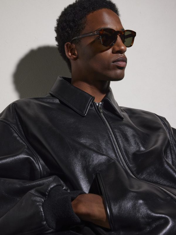 Round-Frame Tortoiseshell Acetate Sunglasses - BK Round-Frame Tortoiseshell Acetate Sunglasses - BK