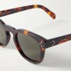 Round-Frame Tortoiseshell Acetate Sunglasses - CU Round-Frame Tortoiseshell Acetate Sunglasses - CU