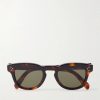 Round-Frame Tortoiseshell Acetate Sunglasses Round-Frame Tortoiseshell Acetate Sunglasses