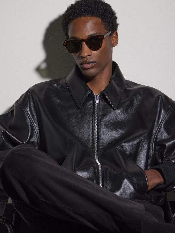 Round-Frame Tortoiseshell Acetate Sunglasses - OU Round-Frame Tortoiseshell Acetate Sunglasses - OU