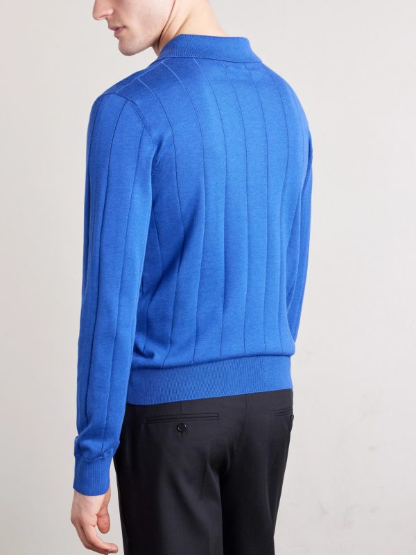 Polo Silk and Cotton-Blend Sweater - BK Polo Silk and Cotton-Blend Sweater - BK