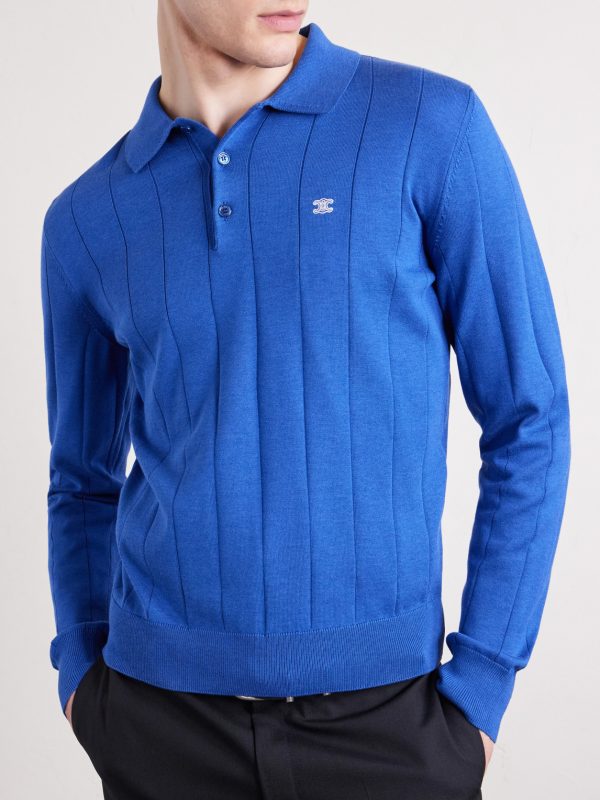 Polo Silk and Cotton-Blend Sweater - FR Polo Silk and Cotton-Blend Sweater - FR